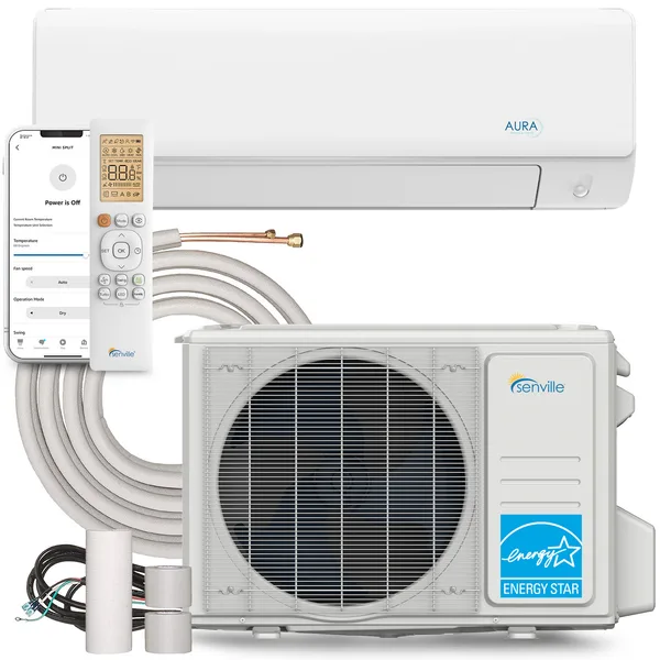 12000 BTU Mini Split Air Conditioner - Heat Pump - AURA Series product image