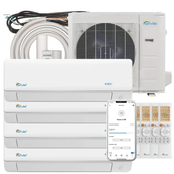 36000 BTU Quad Zone Mini Split Air Conditioner - Heat Pump - SENA/36HF/Q product image